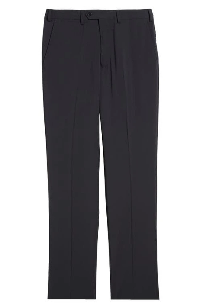 Emporio Armani Flat Front Wool Pants Solid Blue Navy at Nordstrom, Eu