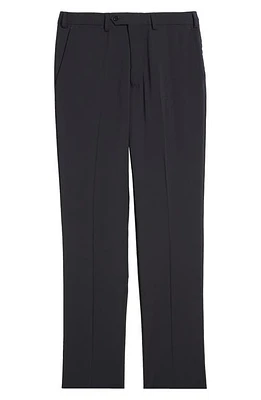 Emporio Armani Flat Front Wool Pants Solid Blue Navy at Nordstrom, Eu