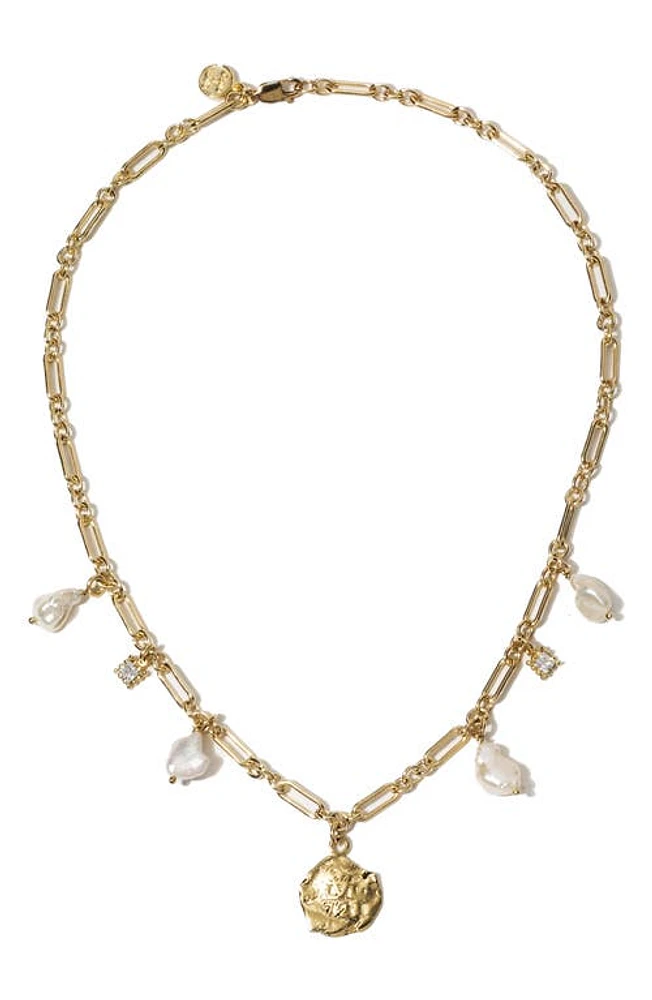 Child of Wild Capri Keshi Pearl Charm Necklace in Gold at Nordstrom