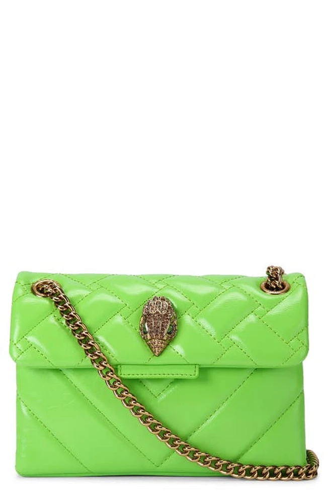 Kurt Geiger London Mini Kensington Quilted Leather Convertible Crossbody Bag in Green at Nordstrom