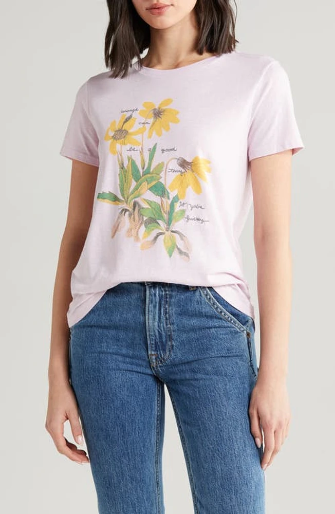 Lucky Brand Change is Good Cotton Blend Graphic T-Shirt in Fairy Tale at Nordstrom, Size Small