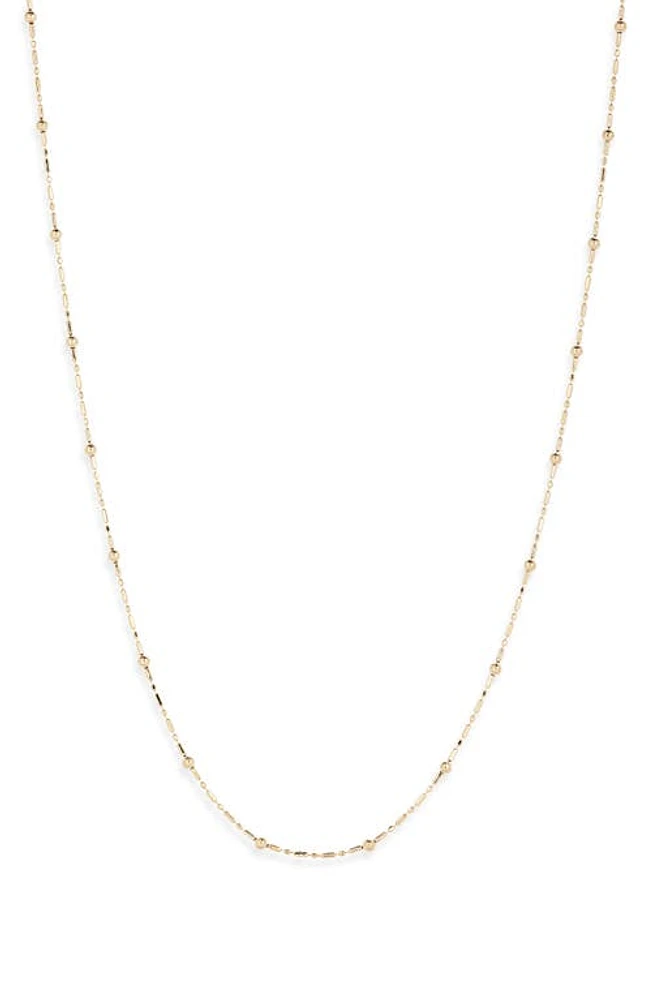 Bony Levy 14K Gold Ball Station Necklace in 14K Yellow Gold at Nordstrom, Size 20