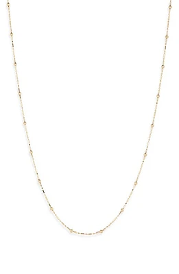 Bony Levy 14K Gold Ball Station Necklace in 14K Yellow Gold at Nordstrom, Size 20