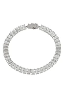 Nadri Chateau Baguette Cubic Zirconia Tennis Bracelet in Rhodium at Nordstrom