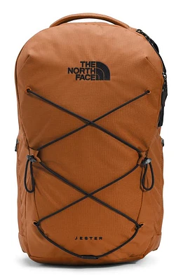 The North Face Jester Water Repellent Backpack in Leather Brown/Black at Nordstrom