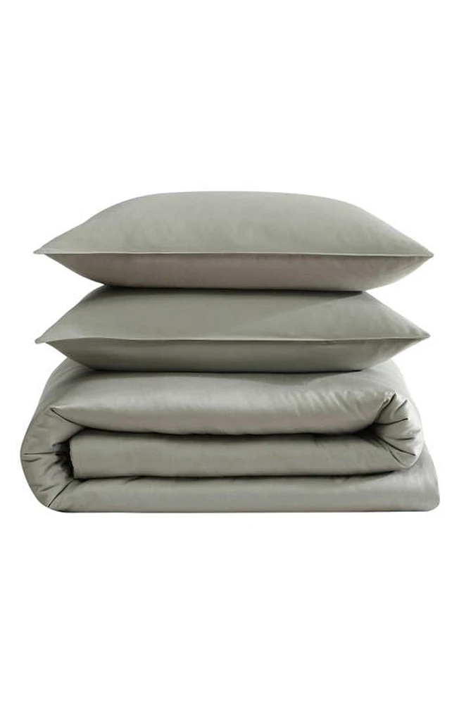 Calvin Klein Organic Earth Duvet & Shams Set in Dusty Olive at Nordstrom