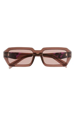 Prada 54mm Rectangular Sunglasses in Lite Brown at Nordstrom