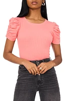 1.STATE Puff Sleeve Rib T-Shirt at Nordstrom,