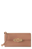 Mulberry Pimlico Super Leather Wallet on a Strap in Sable at Nordstrom