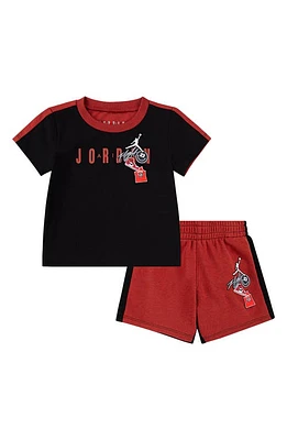 Air Jordan Patch T-Shirt & Shorts Set Dune Red at Nordstrom,