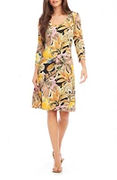 Karen Kane Floral A-Line Dress Print at Nordstrom