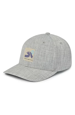 TravisMathew Heathered Canvas Snapback Baseball Cap in Heather Grey at Nordstrom