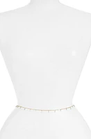 VIDAKUSH Dainty Crystal Belly Chain Gold at Nordstrom,