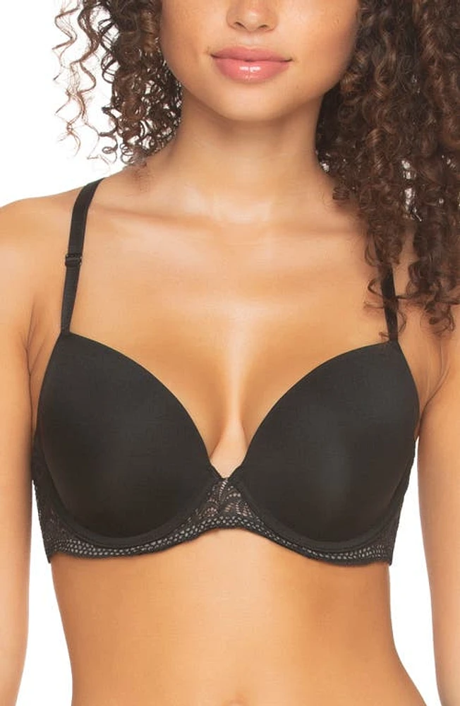 Felina Carolina Seamless Plunge Bra Black at Nordstrom,