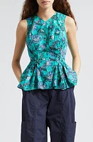 Ulla Johnson Sydney Peplum Top Jade at Nordstrom,