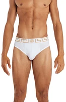 Versace Greca Border 2-Pack Briefs in White at Nordstrom, Size 6