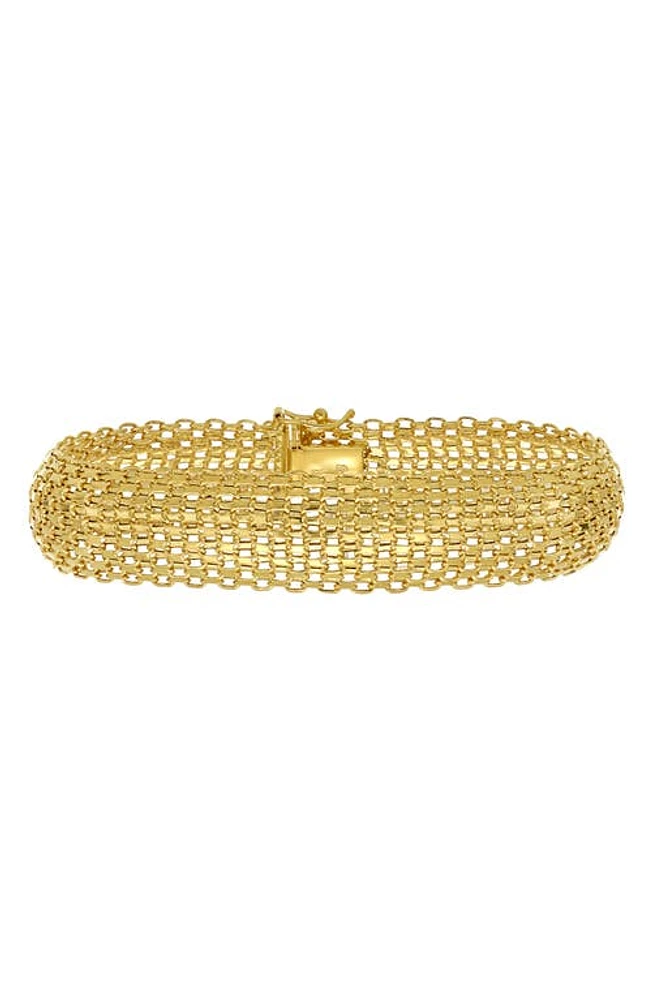 Bony Levy 14K Yellow Gold Mesh Bracelet at Nordstrom, Size 7