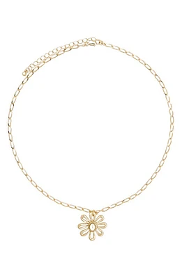 Petit Moments Carol Flower Pendant Necklace in Gold at Nordstrom