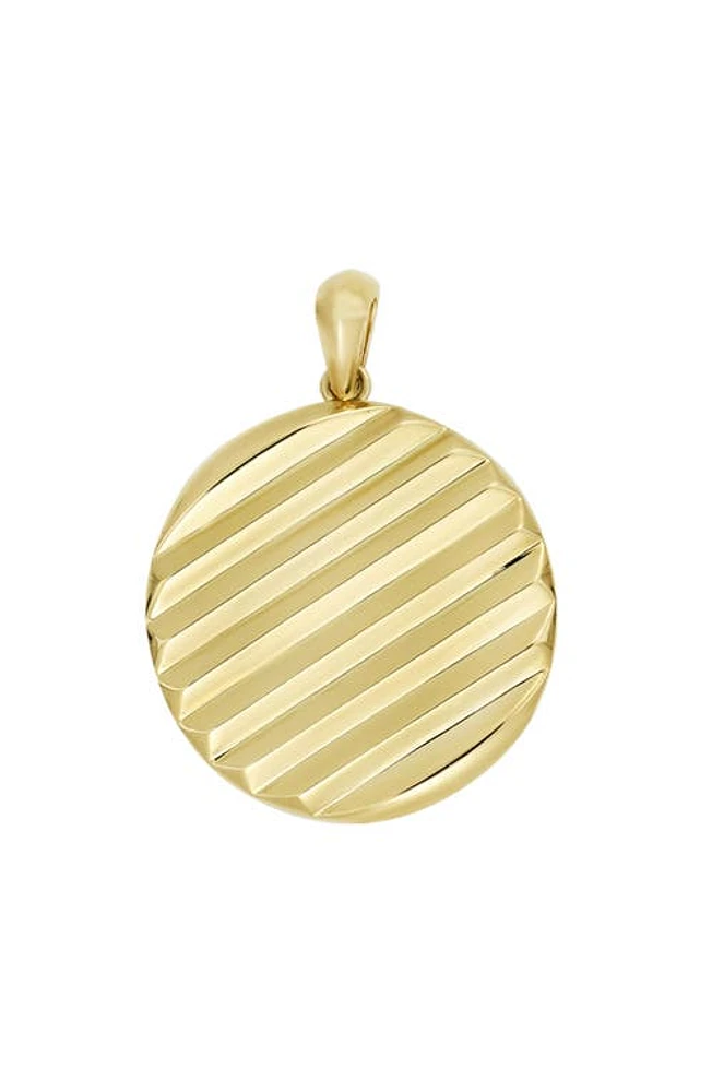 Bony Levy Men's 14k Gold Disc Pendant in 14K Yellow Gold at Nordstrom