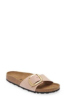 Birkenstock Madrid Big Buckle Slide Sandal Soft Pink at Nordstrom,