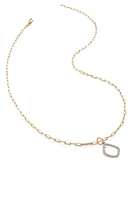 Monica Vinader Riva Lab Grown Diamond Kite Pendant Necklace in 14Kt Solid Gold /Diamond at Nordstrom