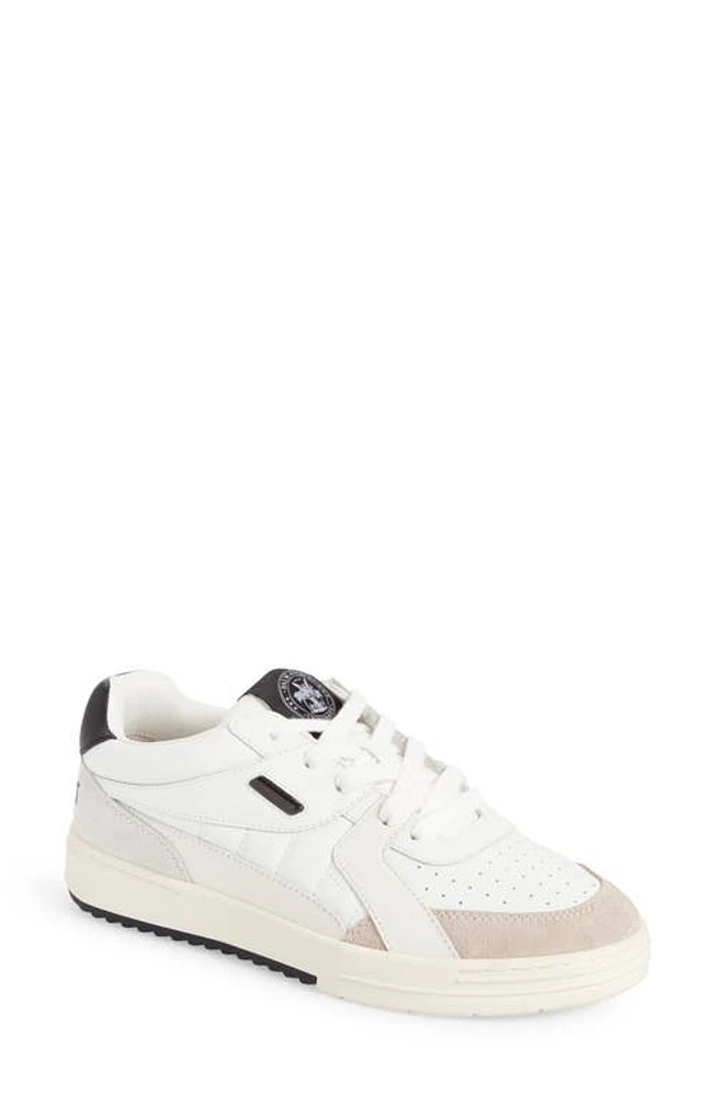 Palm Angels University Low Top Sneaker in White Black at Nordstrom, Size 9Us