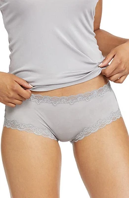 Uwila Warrior Soft Silk Lace Trim Briefs Alloy at Nordstrom,