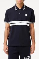 Lacoste Classic Fit Stripe Piqué Knit Polo at Nordstrom,