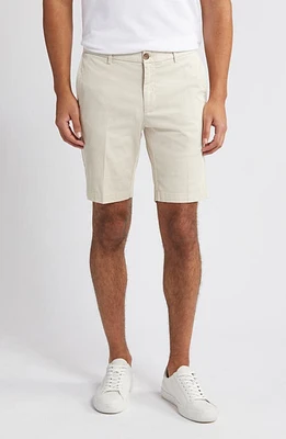 Scott Barber Stretch Cotton & Silk Shorts Birch at Nordstrom,