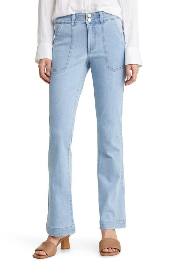 Wit & Wisdom 'Ab'Solution High Waist Flare Jeans Light Blue at Nordstrom