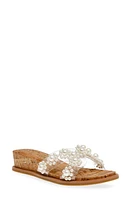 Anne Klein Bevvy Wedge Sandal Clear Vinyl/Cork at Nordstrom,