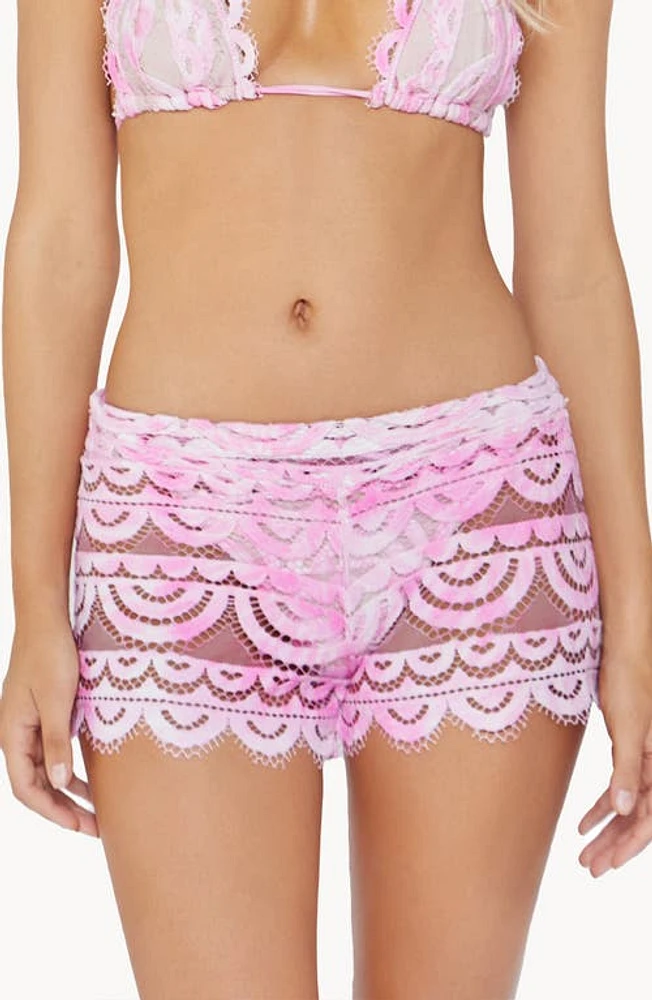 PQ SWIM Lace Cover-Up Shorts Amalfi at Nordstrom,