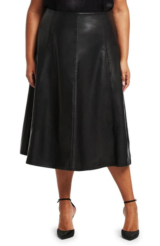 Estelle Ashdown Faux Leather A-Line Skirt at Nordstrom,