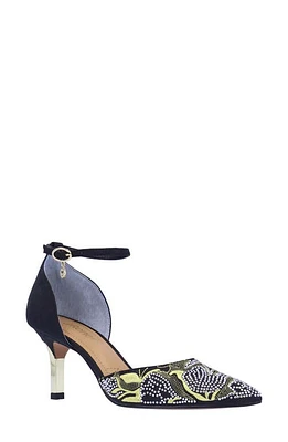 J. Reneé Payten Ankle Strap Pointed Toe Pump Black at Nordstrom,