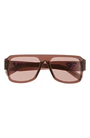 Prada 56mm Pilot Sunglasses in Transparent at Nordstrom