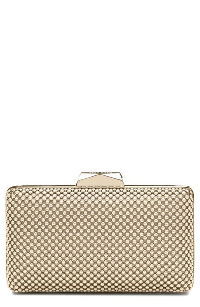 Olga Berg Natasha Mesh Clutch in Gold at Nordstrom