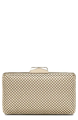 Olga Berg Natasha Mesh Clutch in Gold at Nordstrom