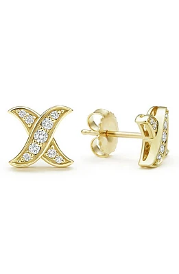 LAGOS Embrace Pavé Diamond Stud Earrings in Gold at Nordstrom