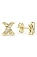 LAGOS Embrace Pavé Diamond Stud Earrings in Gold at Nordstrom