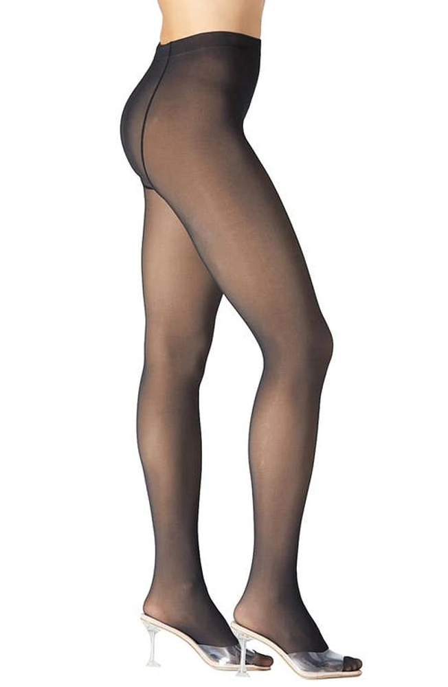 Stems Skin Illusion Fleeced Tights Black/Beige at Nordstrom,