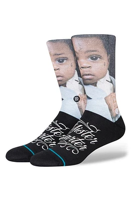 Stance Mister Carter Crew Socks in Black at Nordstrom, Size Large