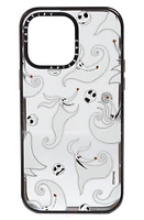 CASETiFY x Disney The Nightmare Before Christmas Jack & Zero iPhone 13 Pro/13 Pro Max & 14 Plus/14 Pro Max Case in Clear/Glossy Black at Nordstrom