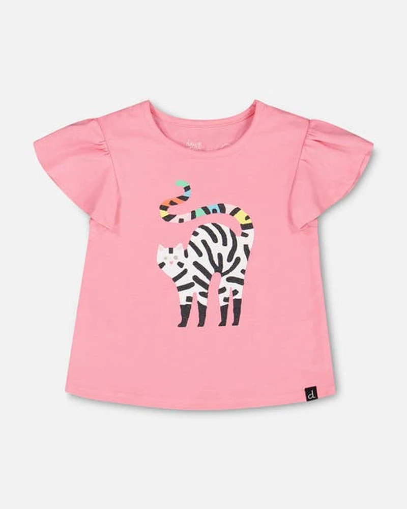 Deux Par Deux Baby Girl's Organic Cotton Jersey Top Bubble Gum Pink at Nordstrom