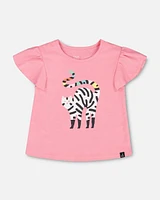 Deux Par Deux Baby Girl's Organic Cotton Jersey Top Bubble Gum Pink at Nordstrom