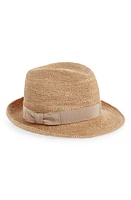 Helen Kaminski Raffia Fedora in Frappe/Lotus at Nordstrom