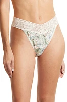 Hanky Panky Indigo Stripe DreamEase Original Rise Thong in Begonia Leaf at Nordstrom