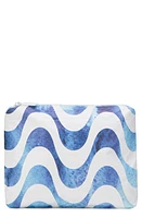 Aloha Collection Small Water Resistant Tyvek Zip Pouch in Indigo Splash at Nordstrom