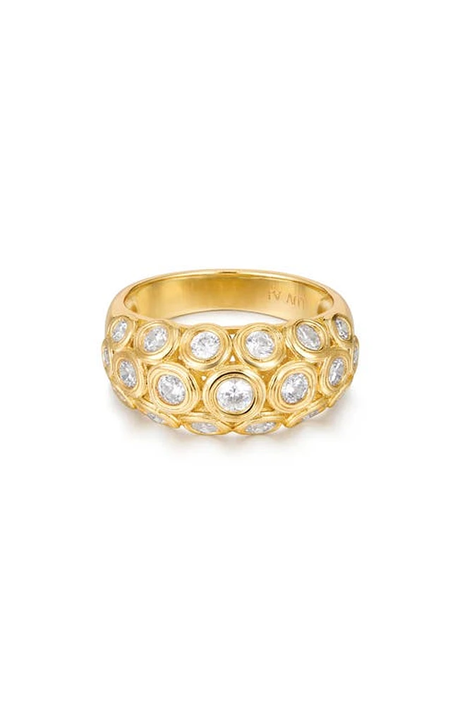 Luv AJ The Sienna Cubic Zirconia Ring in Gold at Nordstrom, Size 7