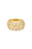 Luv AJ The Sienna Cubic Zirconia Ring in Gold at Nordstrom, Size 7