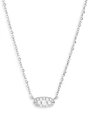 Kendra Scott Grayson Crystal Pendant Necklace in Rhodium at Nordstrom